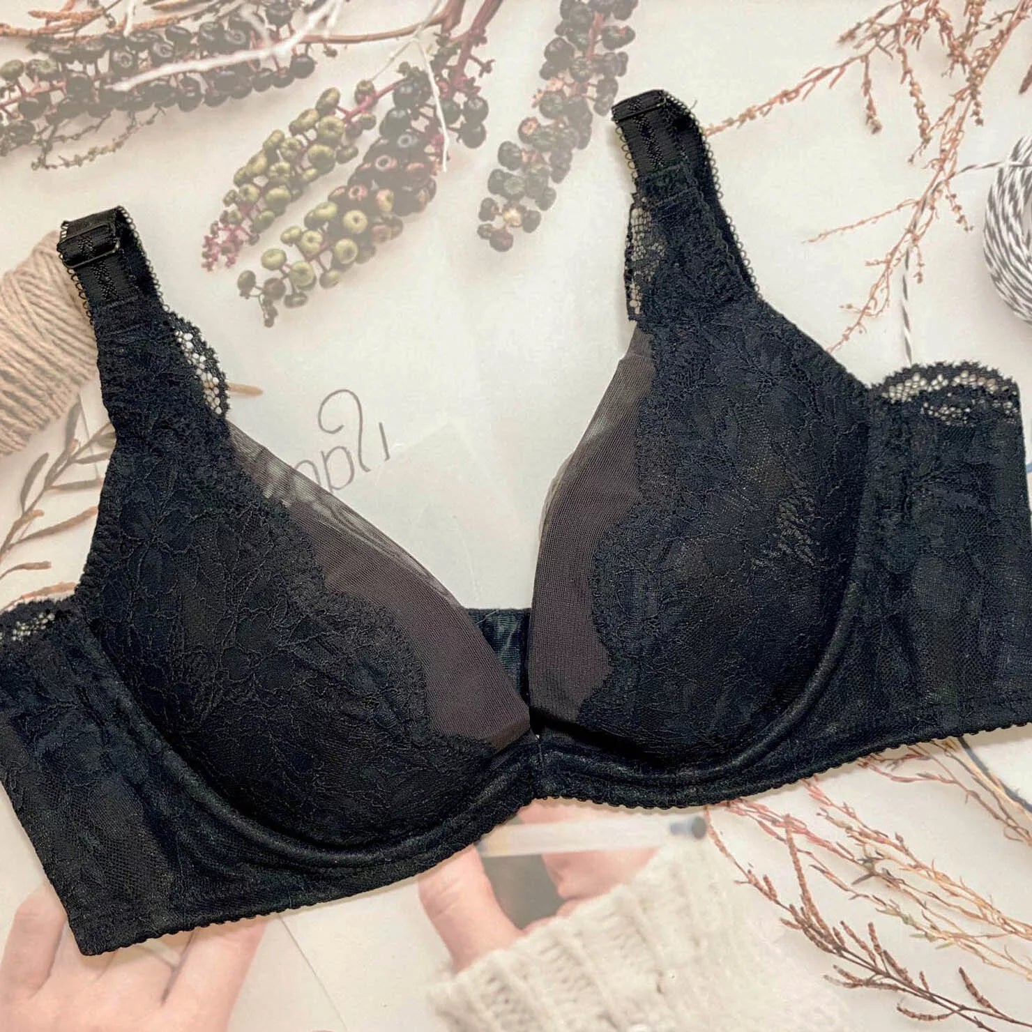 6328 - 軟鋼圈 Deep V喱士內衣