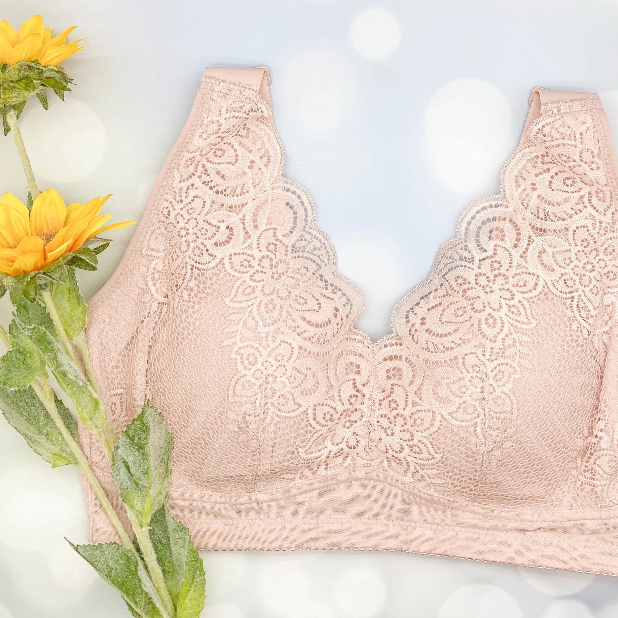 8007 - 深V性感 蘆薈纖維 無鋼圈 調整型內衣