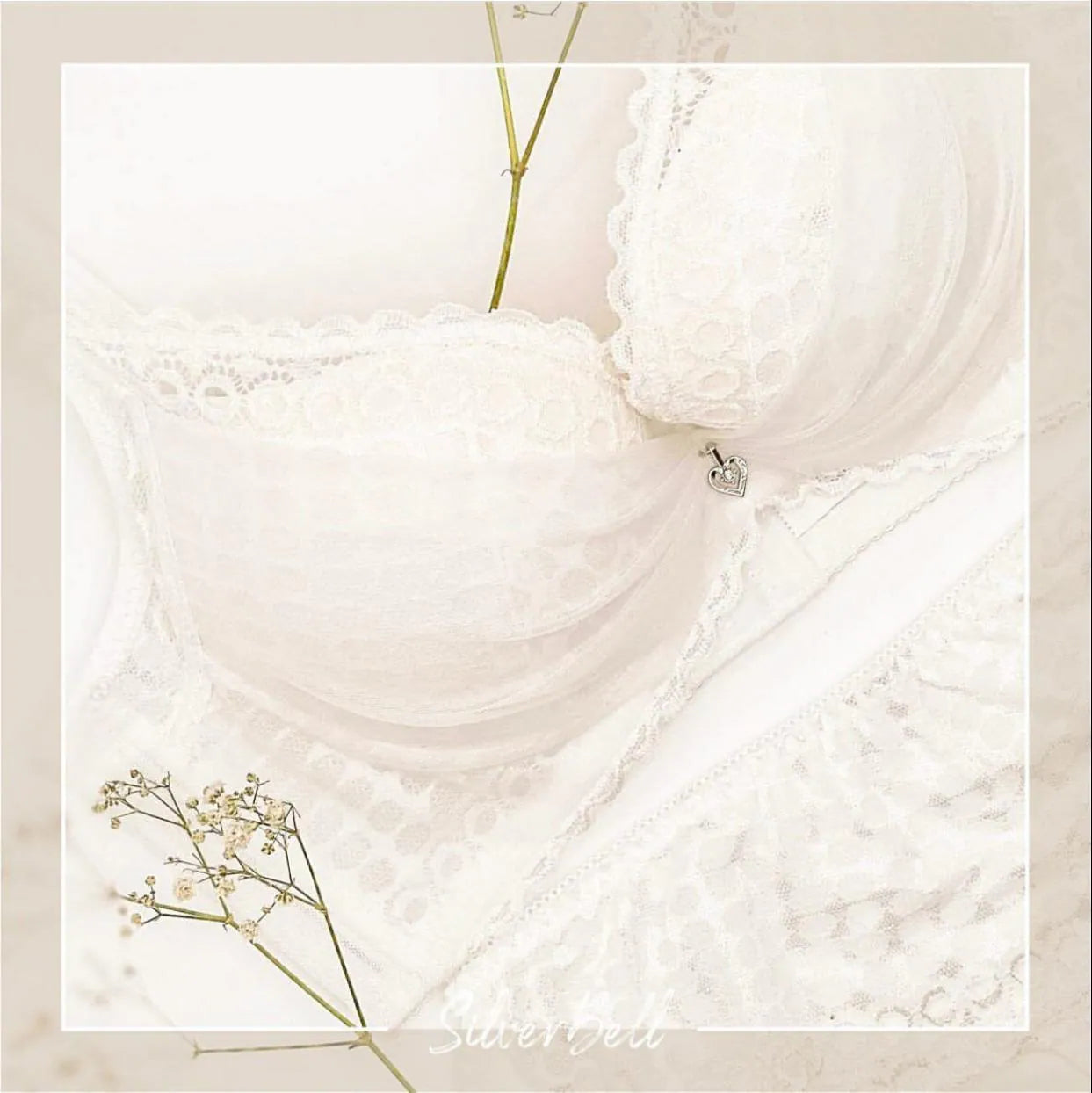 7826 - 軟鋼圈 時尚美感薄紗內衣 Push Up Bra