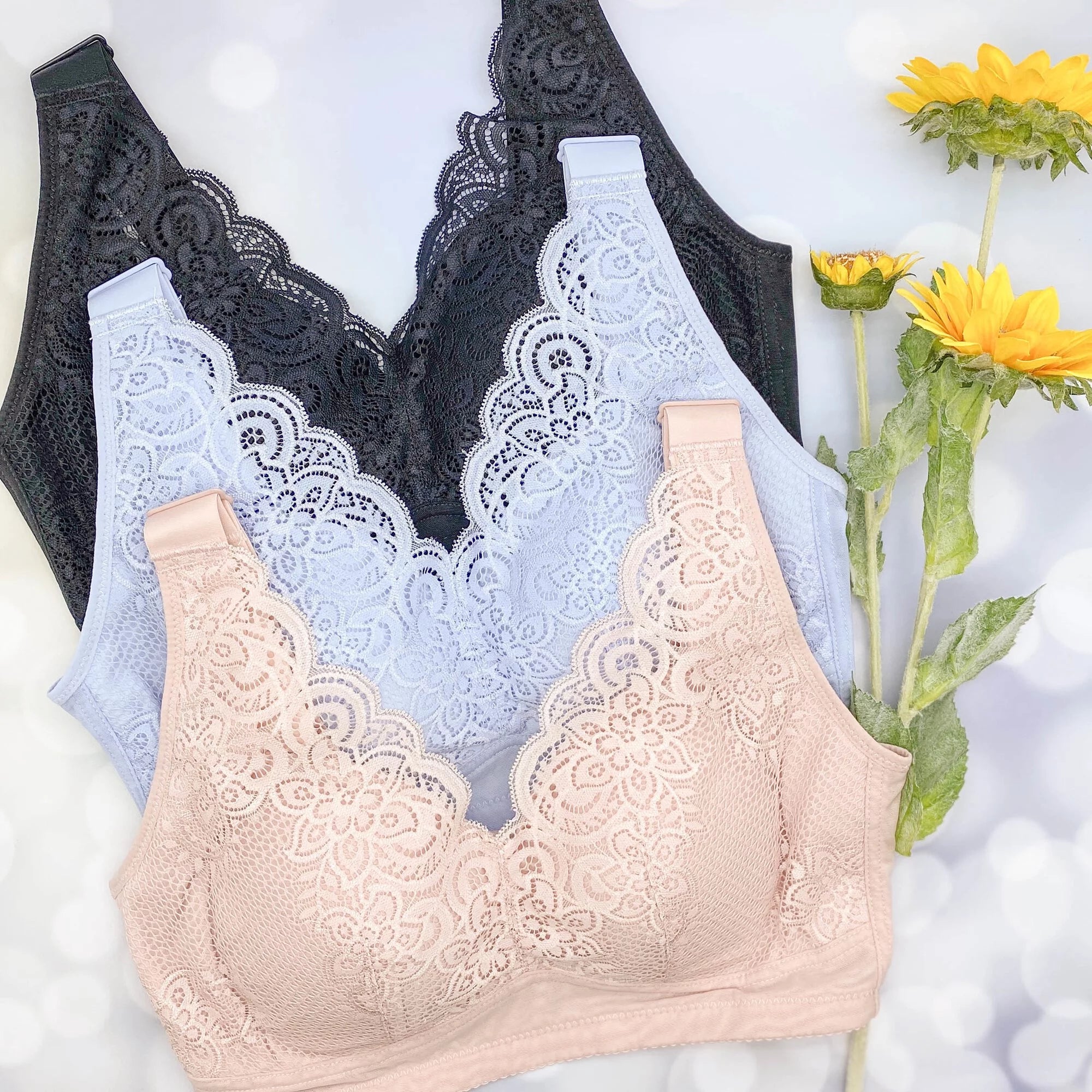 8007 - 深V性感 蘆薈纖維 無鋼圈 調整型內衣