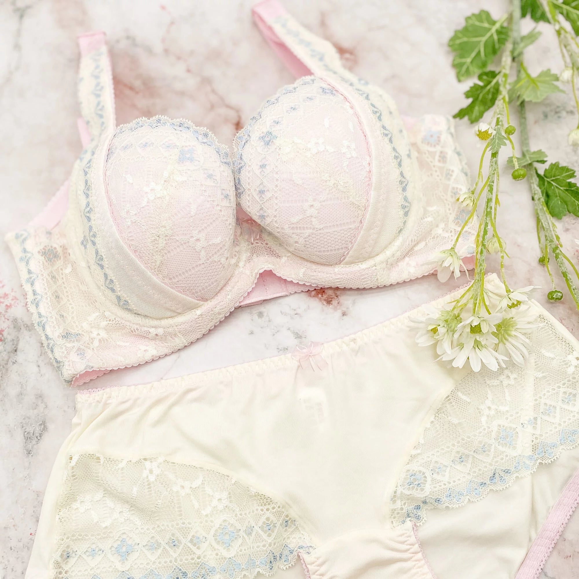 2353S - 美感花邊 性感集中 功能內衣連內褲 (套裝)