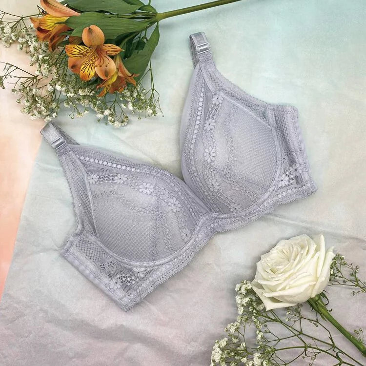 2601 - 深V集中 蕾絲性感內衣 Push Up Bra