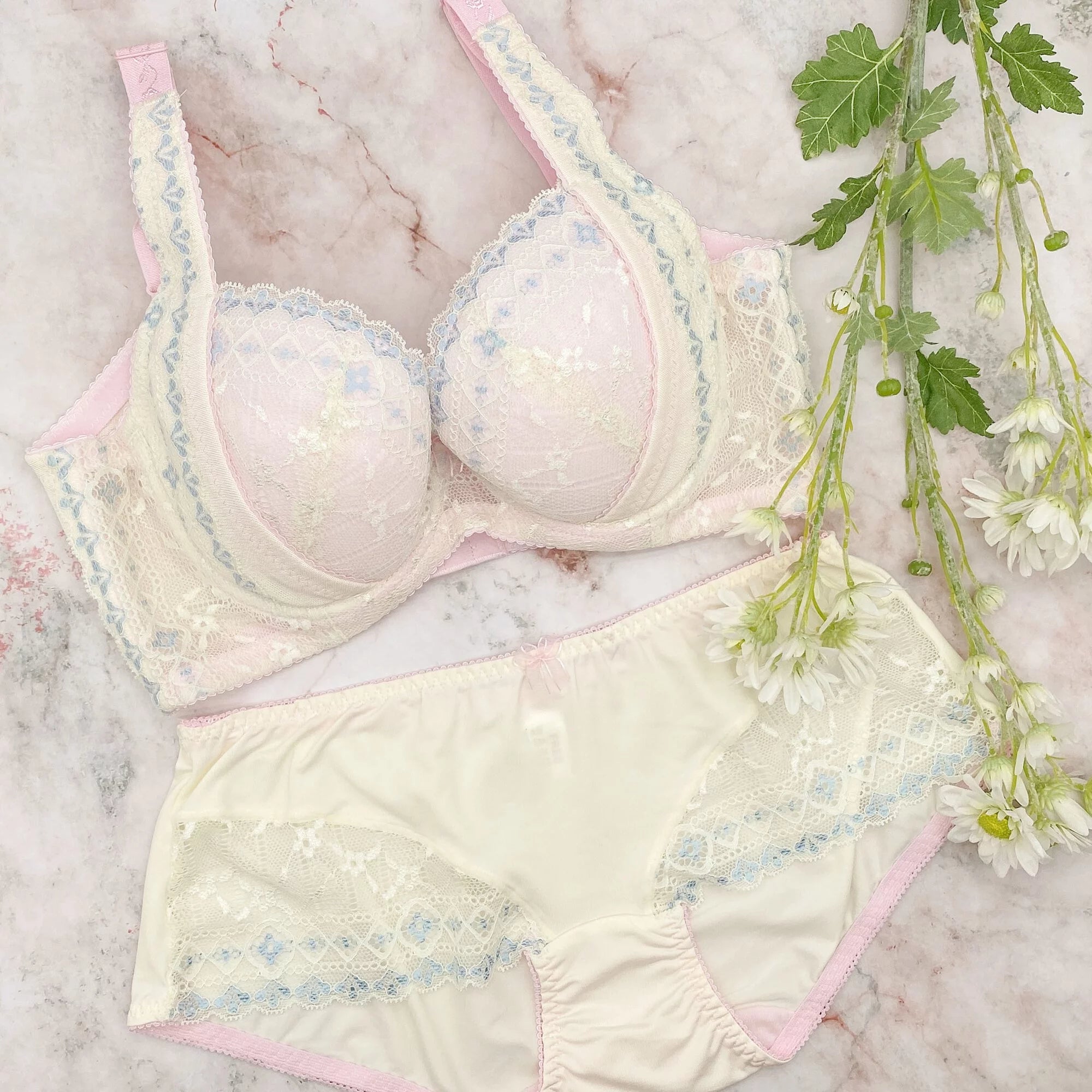 2353S - 美感花邊 性感集中 功能內衣連內褲 (套裝)