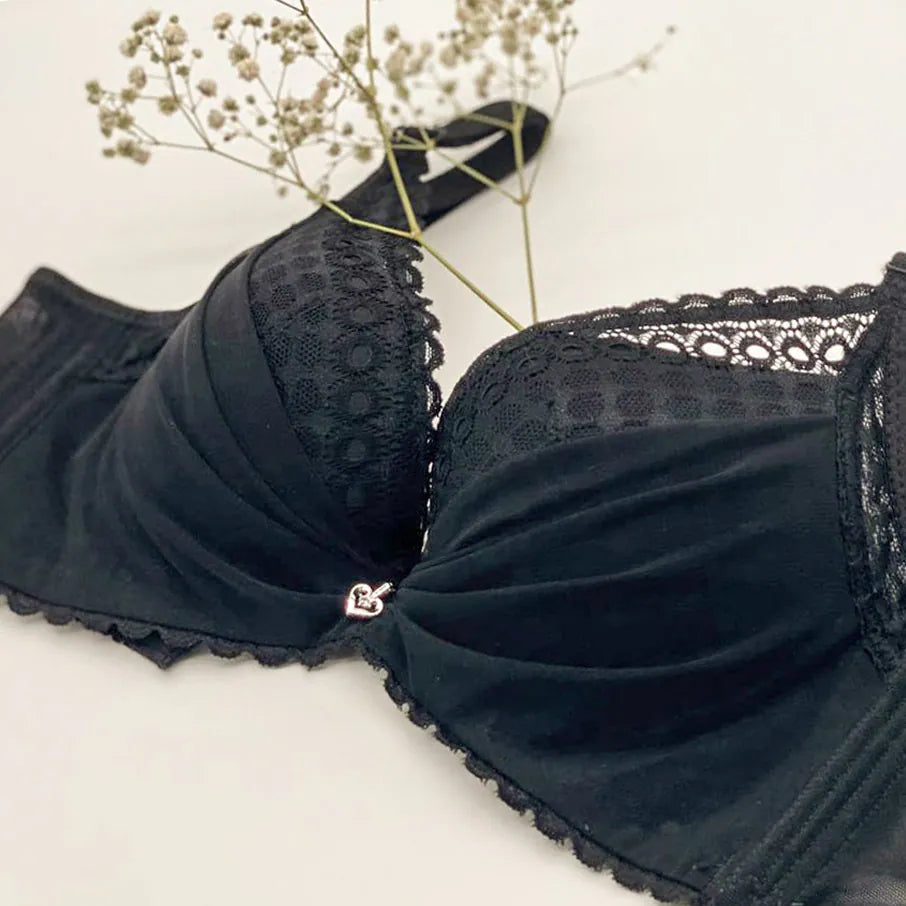 7826 - 軟鋼圈 時尚美感薄紗內衣 Push Up Bra