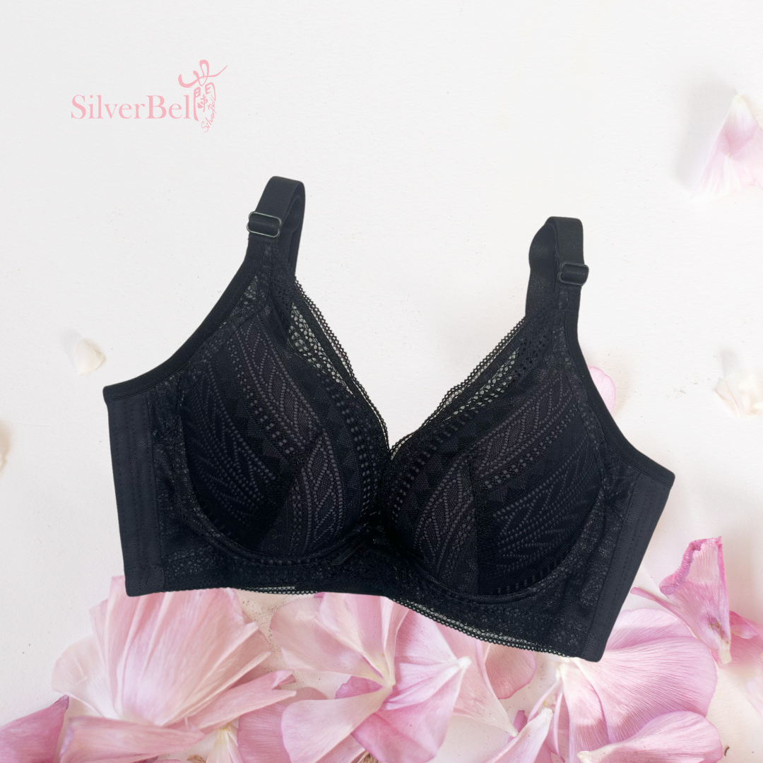 4206 黑色蕾絲幻影水圍內衣